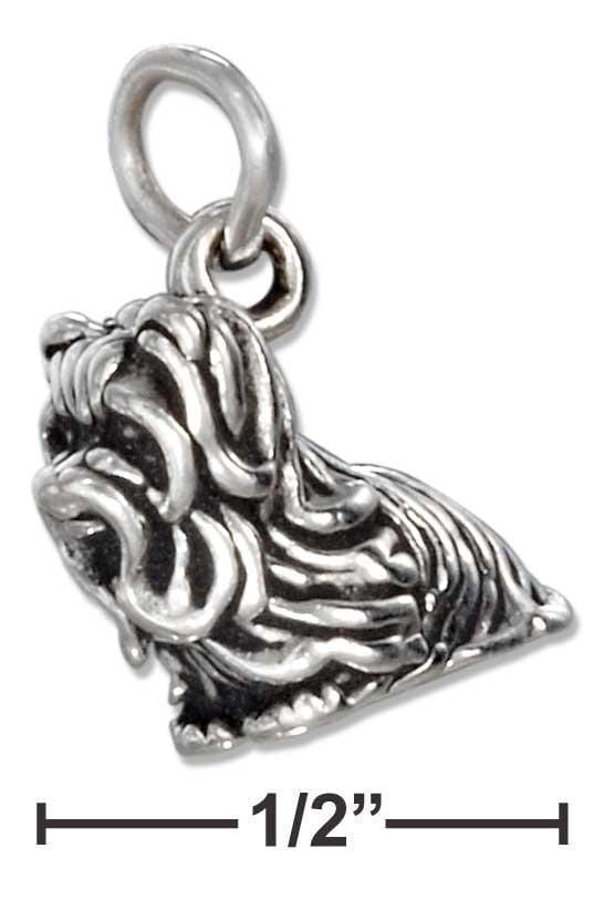 Silver Charms & Pendants Sterling Silver Charm:  Three Dimensional Yorkshire Terrier Dog Charm JadeMoghul