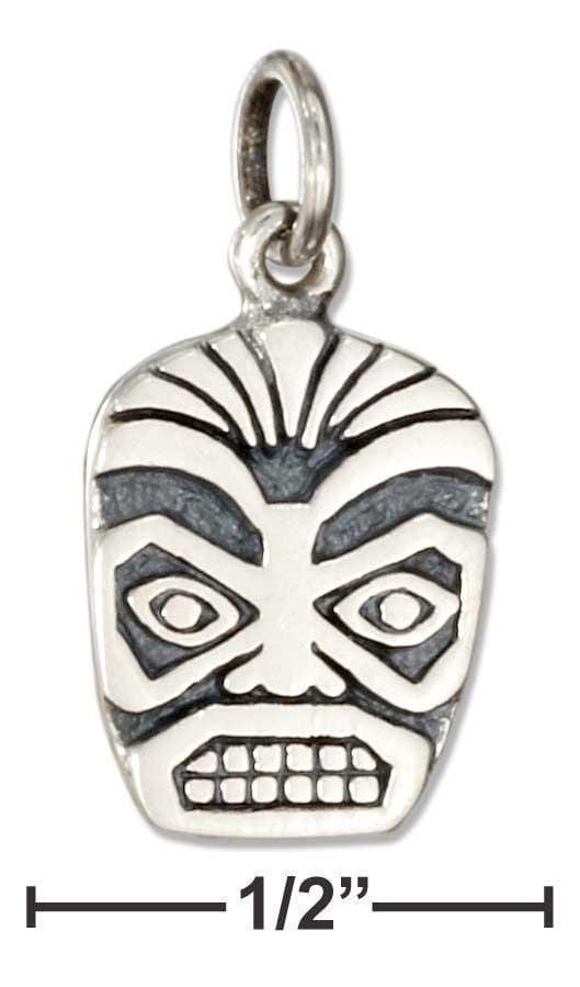 Silver Charms & Pendants Sterling Silver Charm:  Tiki Face Charm JadeMoghul Inc.