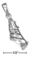 Silver Charms & Pendants Sterling Silver Charm:  Track Shoe Pendant JadeMoghul