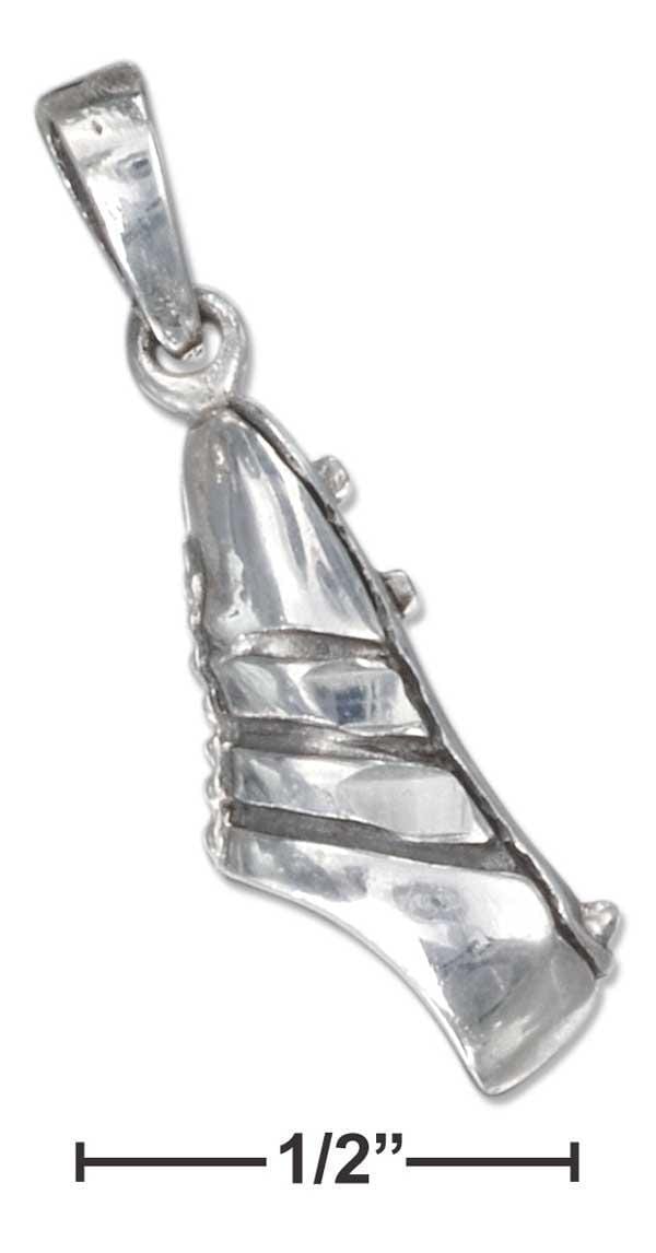 Silver Charms & Pendants Sterling Silver Charm:  Track Shoe Pendant JadeMoghul