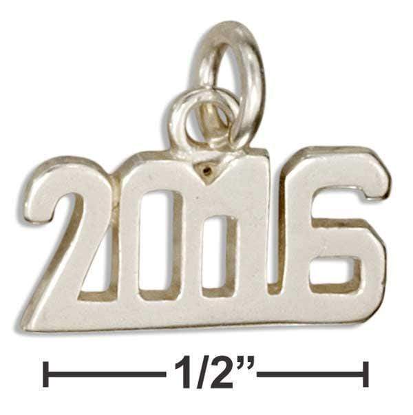 Silver Charms & Pendants Sterling Silver Charm:  Year "2016" Charm JadeMoghul Inc.