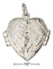 Silver Charms & Pendants Sterling Silver Charms:  High Polish Angel Wings Heart Locket JadeMoghul