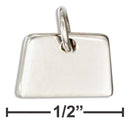 Silver Charms & Pendants Sterling Silver Colorado State Silhouette Charm JadeMoghul