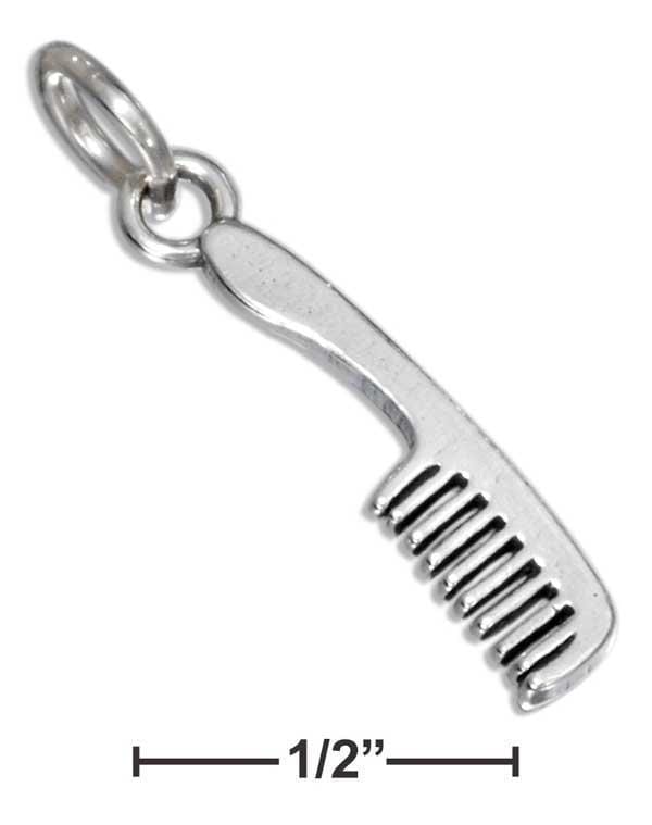 Silver Charms & Pendants STERLING SILVER COMB CHARM JadeMoghul