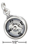 Silver Charms & Pendants STERLING SILVER COMPASS CHARM WITH MOVEABLE NEEDLE JadeMoghul