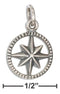Silver Charms & Pendants Sterling Silver Compass Star Charm JadeMoghul Inc.