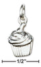 Silver Charms & Pendants STERLING SILVER CUPCAKE CHARM JadeMoghul