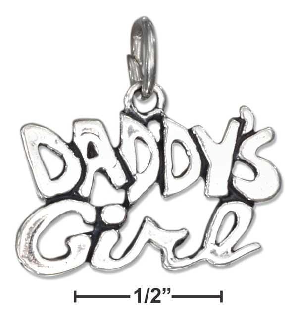 Silver Charms & Pendants Sterling Silver "Daddy'S Girl" Charm JadeMoghul Inc.