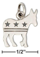 Silver Charms & Pendants Sterling Silver Democrat Donkey Charm JadeMoghul