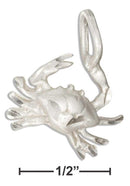 Silver Charms & Pendants Sterling Silver Diamond Cut Crab Pendant JadeMoghul