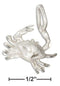 Silver Charms & Pendants Sterling Silver Diamond Cut Crab Pendant JadeMoghul