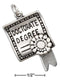 Silver Charms & Pendants STERLING SILVER DOCTORATE DEGREE DIPLOMA PENDANT JadeMoghul