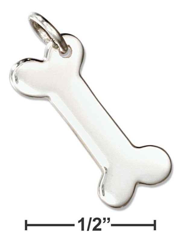 Silver Charms & Pendants Sterling Silver Dog Bone Charm JadeMoghul Inc.