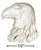 Silver Charms & Pendants Sterling Silver Eagle Head Pendant JadeMoghul Inc.