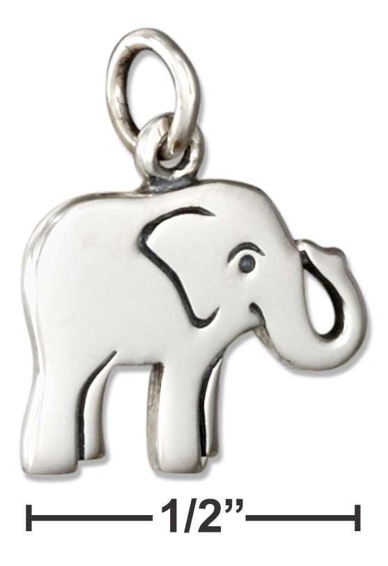 Silver Charms & Pendants Sterling Silver Elephant Charm JadeMoghul Inc.