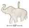 Silver Charms & Pendants Sterling Silver Elephant Pendant With Raised Trunk For Luck JadeMoghul Inc.