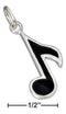 Silver Charms & Pendants Sterling Silver Enamel Music Note Charm JadeMoghul Inc.