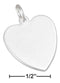 Silver Charms & Pendants Sterling Silver Engravable Heart Charm JadeMoghul Inc.