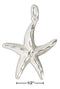 Silver Charms & Pendants Sterling Silver Fancy Diamond Cut Starfish Charm JadeMoghul