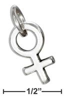 Silver Charms & Pendants Sterling Silver Female Symbol Charm JadeMoghul Inc.