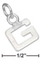 Silver Charms & Pendants Sterling Silver Fine Lined Letter "G" Charm JadeMoghul Inc.