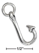 Silver Charms & Pendants Sterling Silver Fishing Hook Charm JadeMoghul Inc.