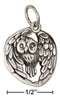 Silver Charms & Pendants Sterling Silver Flying Owl Charm JadeMoghul
