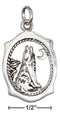 Silver Charms & Pendants Sterling Silver Framed Howling Wolf Charm JadeMoghul Inc.