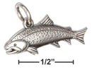 Sterling Silver Freshwater Trout Fish Charm Pendant