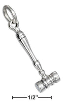 Silver Charms & Pendants Sterling Silver Gavel Charm JadeMoghul Inc.