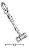 Silver Charms & Pendants Sterling Silver Gavel Charm JadeMoghul Inc.