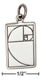 Silver Charms & Pendants Sterling Silver Golden Ratio Fibonacci Sequence Nautilus Charm JadeMoghul