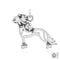 Silver Charms & Pendants Sterling Silver Hairless Chinese Crested Dog Pendant Body JadeMoghul