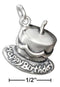 Silver Charms & Pendants Sterling Silver "Happy Birthday" Birthday Cake Charm With One Candle JadeMoghul Inc.