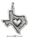 Silver Charms & Pendants Sterling Silver Heart Of Texas Charm JadeMoghul Inc.