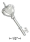 Silver Charms & Pendants Sterling Silver High Polish Heart Key Locket Pendant JadeMoghul Inc.