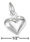 Silver Charms & Pendants Sterling Silver High Polish Small Puffed Heart Charm JadeMoghul Inc.