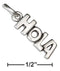 Silver Charms & Pendants STERLING SILVER "HOLA" MESSAGE CHARM JadeMoghul