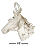 Silver Charms & Pendants Sterling Silver Horse Head Pendant JadeMoghul