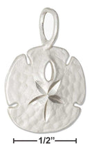 Silver Charms & Pendants Sterling Silver Large Sand Dollar Pendant JadeMoghul