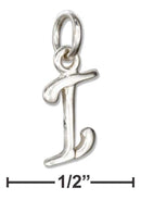 Silver Charms & Pendants Sterling Silver Letter "i" Script Initial Charm JadeMoghul