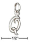 Silver Charms & Pendants Sterling Silver Letter "q" Script Initial Charm JadeMoghul