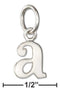 Silver Charms & Pendants Sterling Silver Lower Case Letter "A" Initial Charm JadeMoghul Inc.