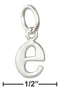 Silver Charms & Pendants Sterling Silver Lower Case Letter "E" Initial Charm JadeMoghul Inc.