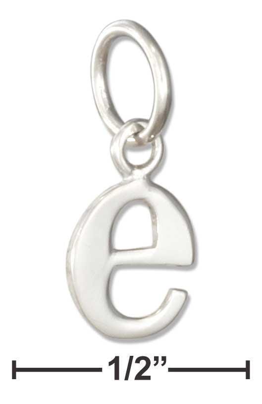 Silver Charms & Pendants Sterling Silver Lower Case Letter "E" Initial Charm JadeMoghul Inc.