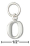 Silver Charms & Pendants Sterling Silver Lower Case Letter "O" Initial Charm JadeMoghul Inc.