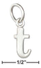Silver Charms & Pendants Sterling Silver Lower Case Letter "T" Charm JadeMoghul Inc.