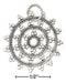 Silver Charms & Pendants Sterling Silver Mandala Charm JadeMoghul Inc.