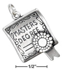 Silver Charms & Pendants STERLING SILVER MASTERS DEGREE DIPLOMA PENDANT JadeMoghul