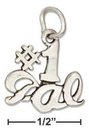 Silver Charms & Pendants Sterling Silver Message "